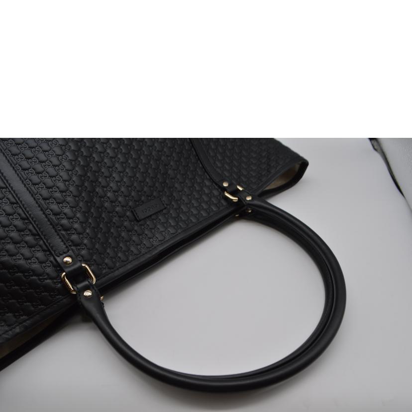 GUCCI グッチ/マイクログッチシマレザートート/ノワール/449647//527***/Aランク/89