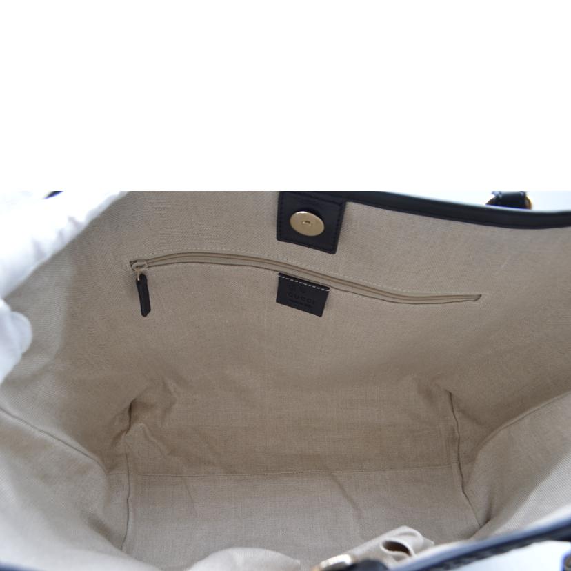 GUCCI グッチ/マイクログッチシマレザートート/ノワール/449647//527***/Aランク/89