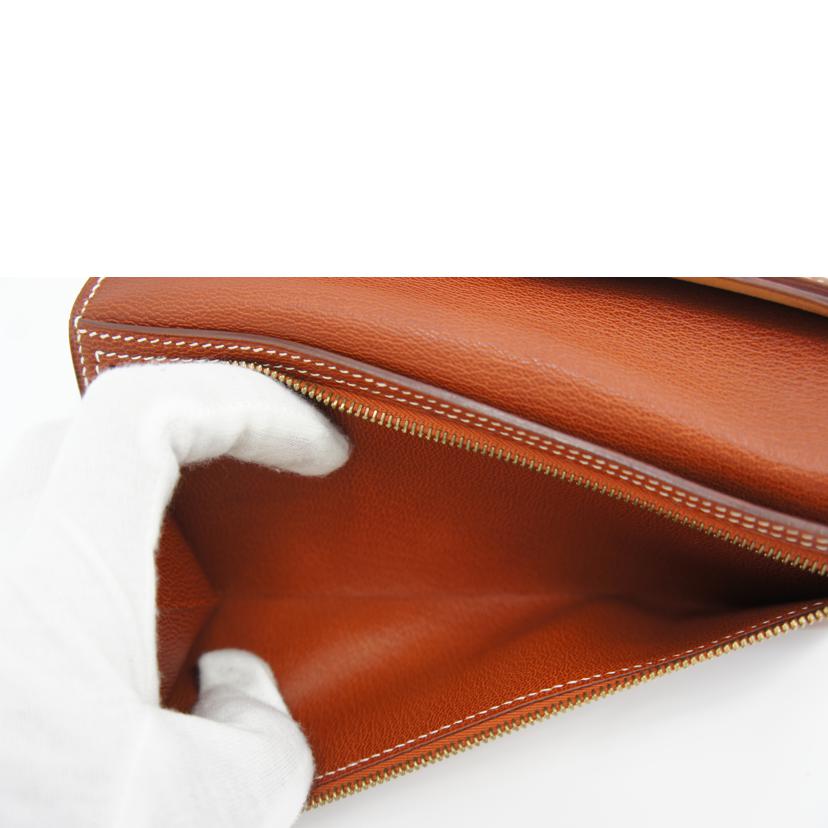 HERMES エルメス/ベアンスフレ/アリゲーターマット/茶//□G刻印/SAランク/75