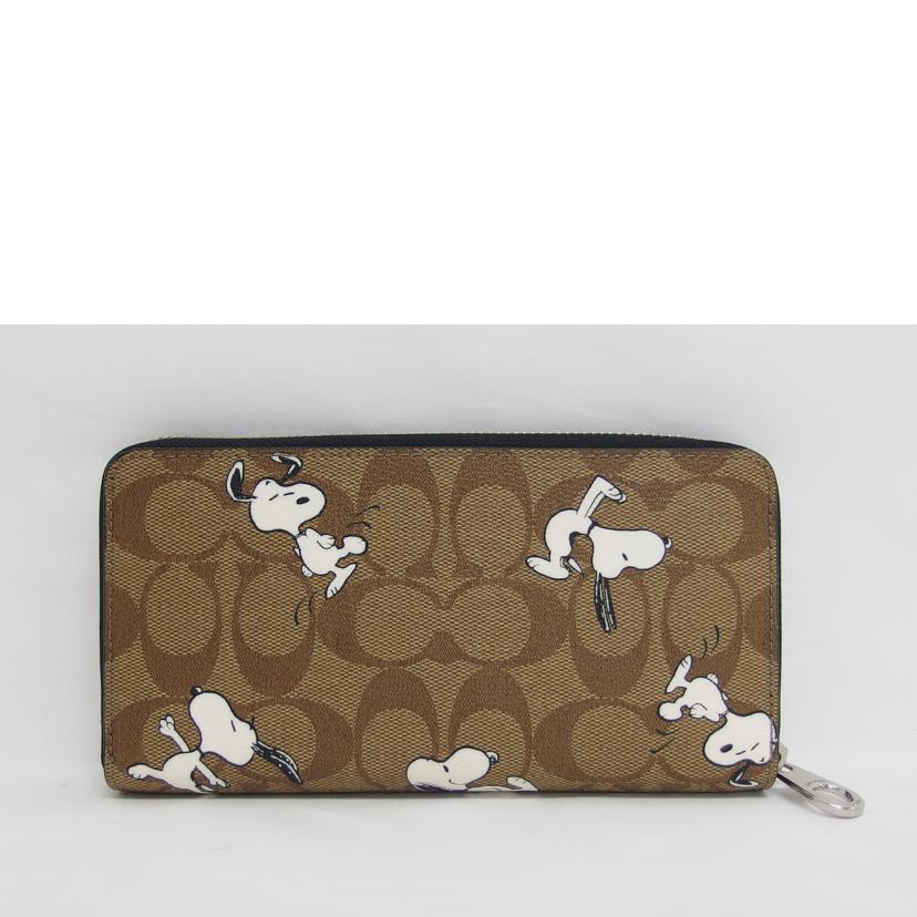 COACH コーチ/スヌーピーコラボ/ロングウォレット/C4596//D2132/Aランク/04