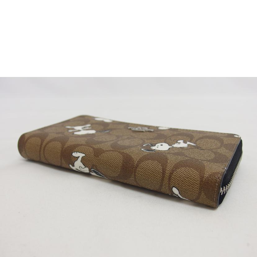 COACH コーチ/スヌーピーコラボ/ロングウォレット/C4596//D2132/Aランク/04