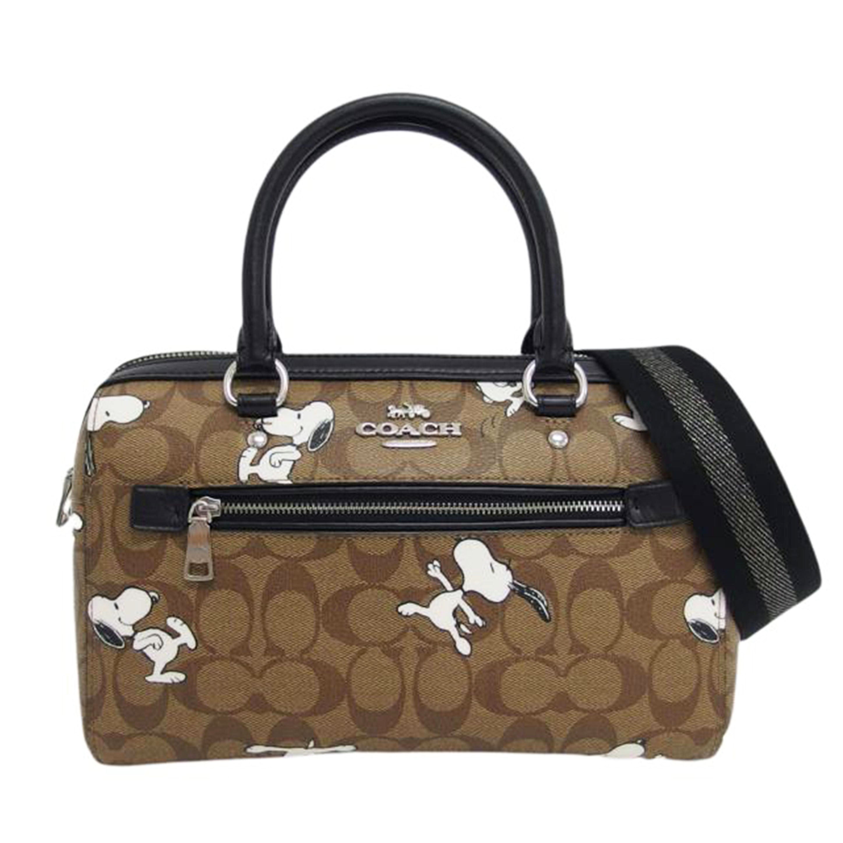 COACH コーチ/スヌーピーコラボ/シグネチャー2WAYバッグ/C4118//D2121/Aランク/04