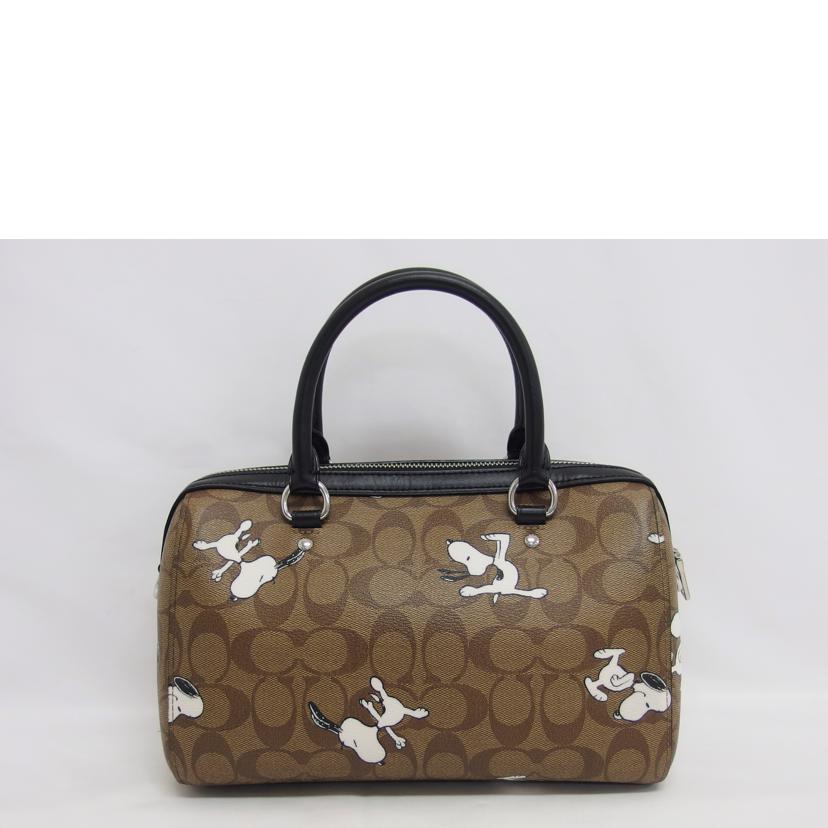 COACH コーチ/スヌーピーコラボ/シグネチャー2WAYバッグ/C4118//D2121/Aランク/04