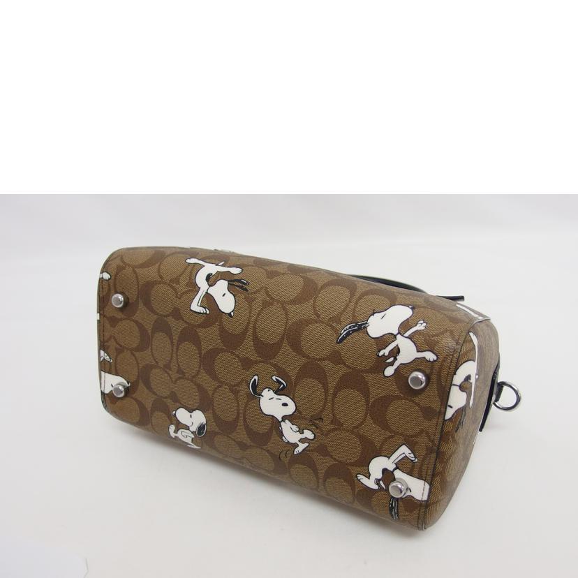 COACH コーチ/スヌーピーコラボ/シグネチャー2WAYバッグ/C4118//D2121/Aランク/04