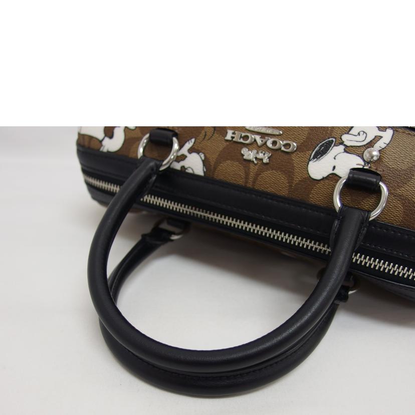 COACH コーチ/スヌーピーコラボ/シグネチャー2WAYバッグ/C4118//D2121/Aランク/04