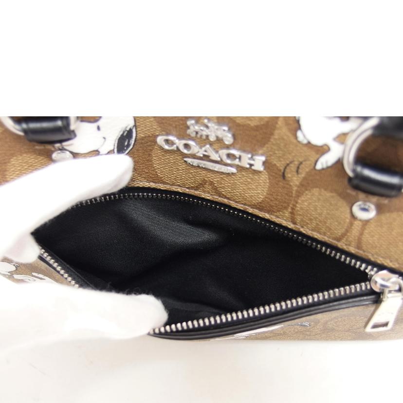 COACH コーチ/スヌーピーコラボ/シグネチャー2WAYバッグ/C4118//D2121/Aランク/04