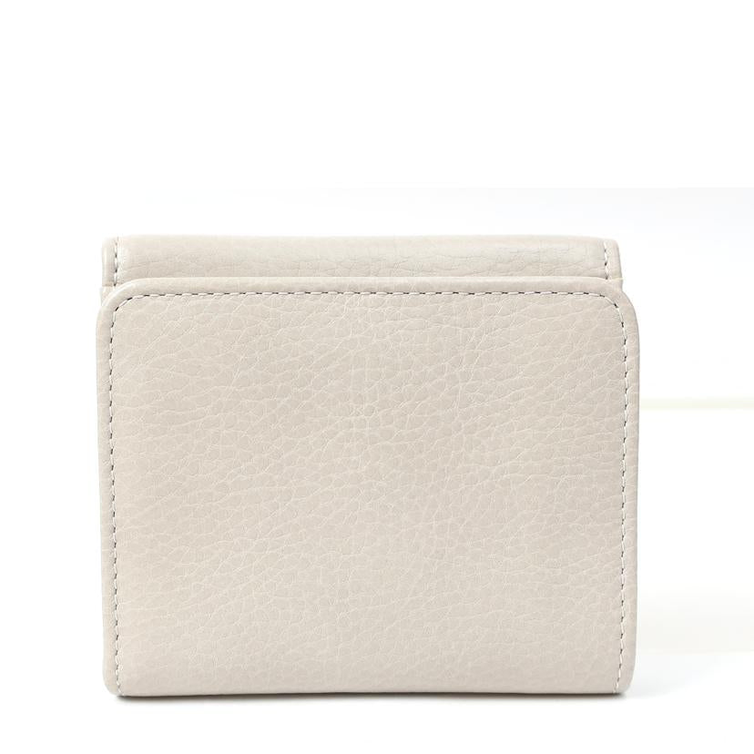 HIROFU ヒロフ/レザー二つ折り財布 ミニ財布 ライトグレー//SAランク/65