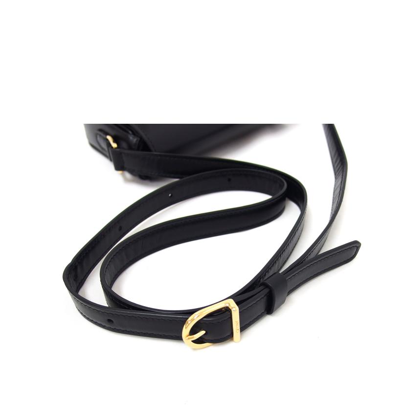 CELINE セリーヌ レザーバッグ ポシェット 肩掛けバッグ/タッセルズ/スモールショルダーバッグ/ブラック/190493BO8//Aランク/04