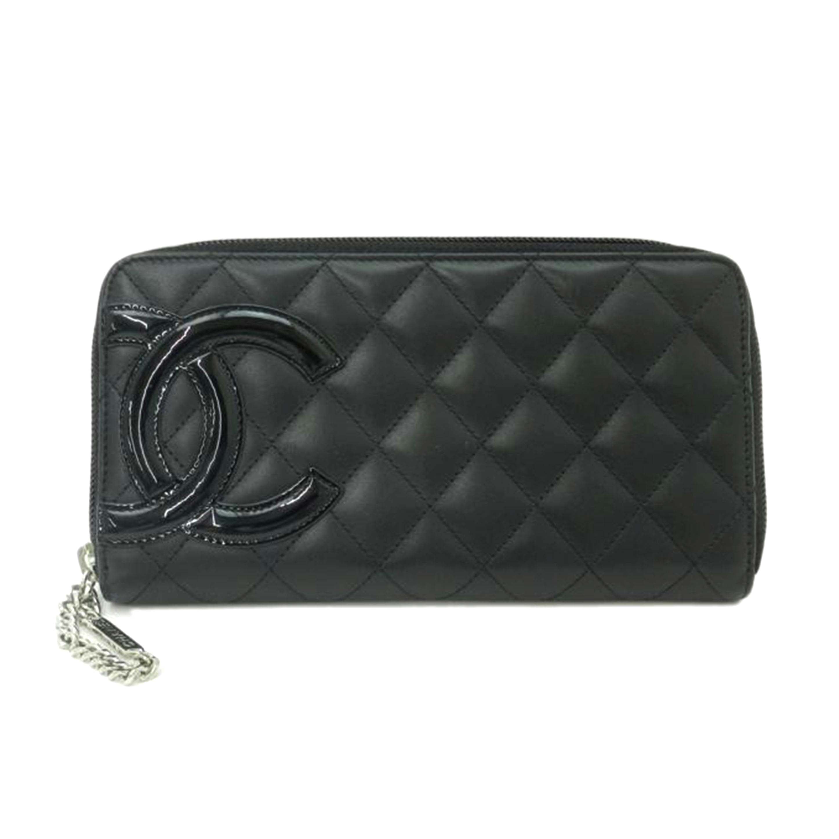 CHANEL シャネル レディース/カンボンライン・ラウンドファスナー長財布/ブラック/A50078//17479493/Aランク/69
