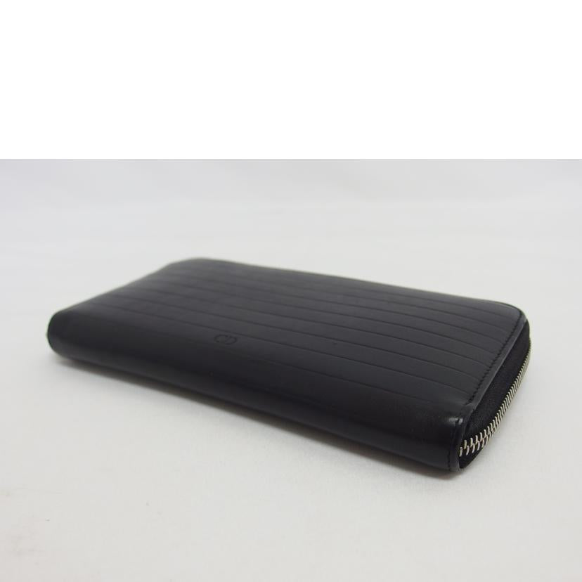 DIOR HOMME ディオールオム/ラウンドファスナー長財布/ブラック//07-BO-0197/Bランク/04