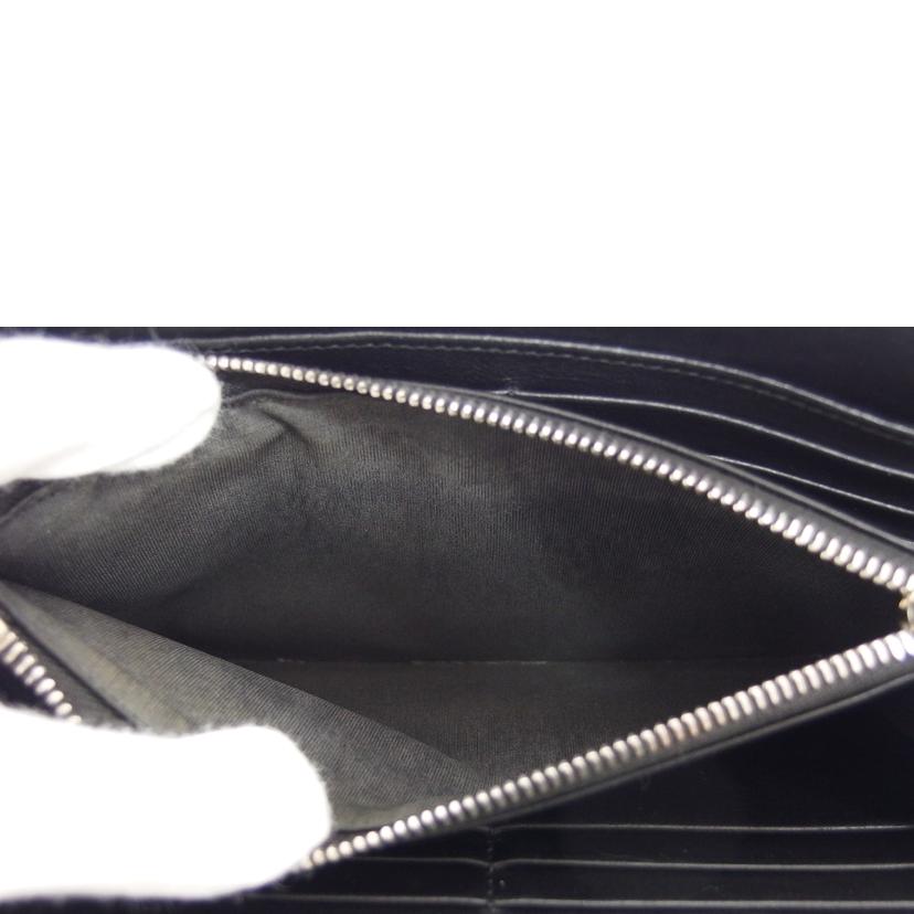 DIOR HOMME ディオールオム/ラウンドファスナー長財布/ブラック//07-BO-0197/Bランク/04