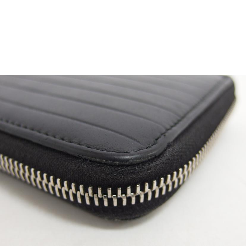 DIOR HOMME ディオールオム/ラウンドファスナー長財布/ブラック//07-BO-0197/Bランク/04