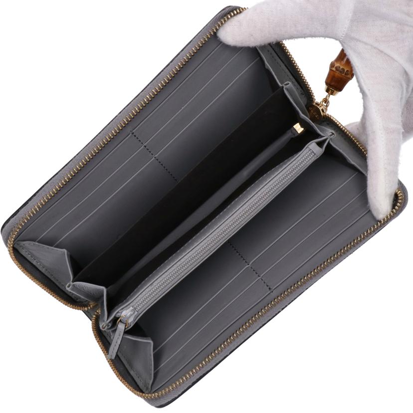 GUCCI グッチ/バンブーラウンドファスナー長財布/453158//493075/Bランク/75