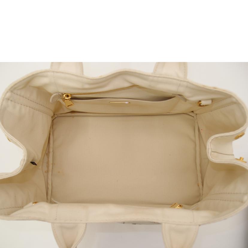 PRADA プラダ トートバッグ ハンドバッグ 2way ショルダー キャンバス 生成り色/カナパトート2way/GREZZO/1BG642//204/ABランク/69