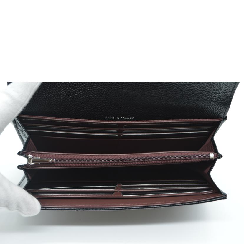 CHANEL シャネル/マトラッセキャビアスキンクラシックロングフラップウォレット/AP0241//LG6GCXCK/Sランク/89