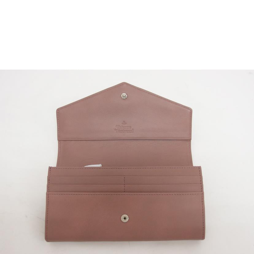 Vivienne Westwood ヴィヴィアンウエストウッド/型押しレザー二つ折り長財布/バイカラー//SAランク/04