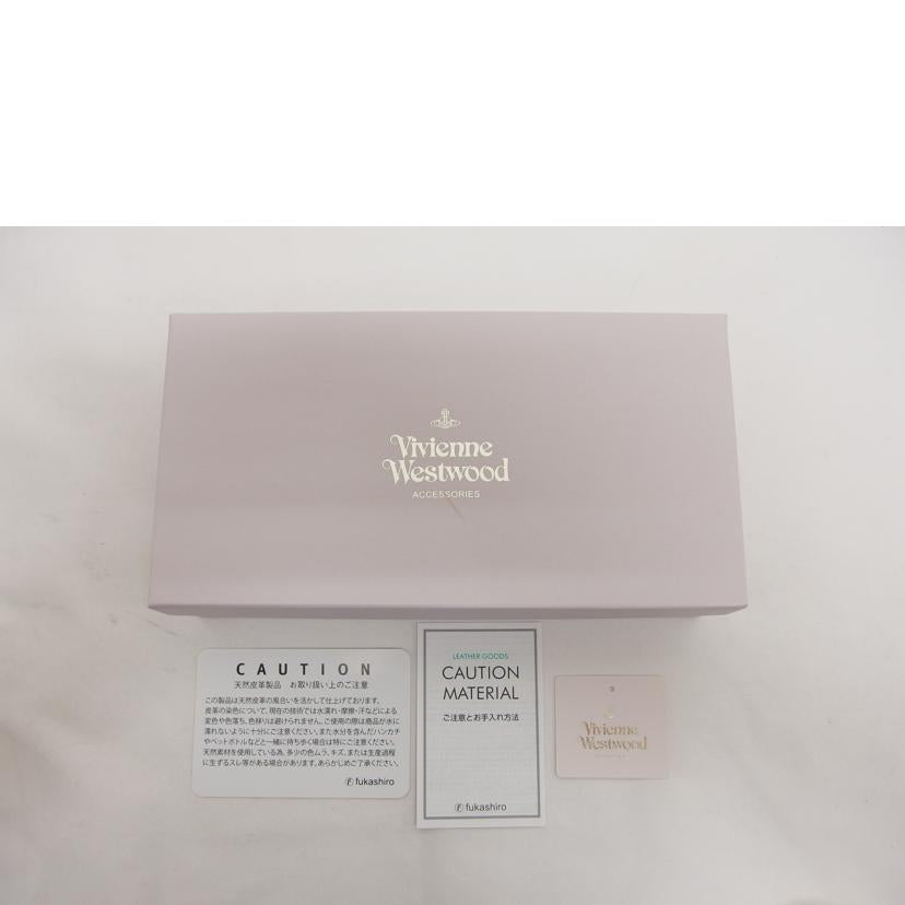 Vivienne Westwood ヴィヴィアンウエストウッド/型押しレザー二つ折り長財布/バイカラー//SAランク/04