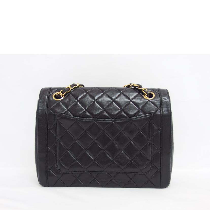 CHANEL シャネル ココマーク /マトラッセ/ラムスキン/コンビ金具/Wチェーンショルダーバッグ/ブラック//268****/ABランク/04