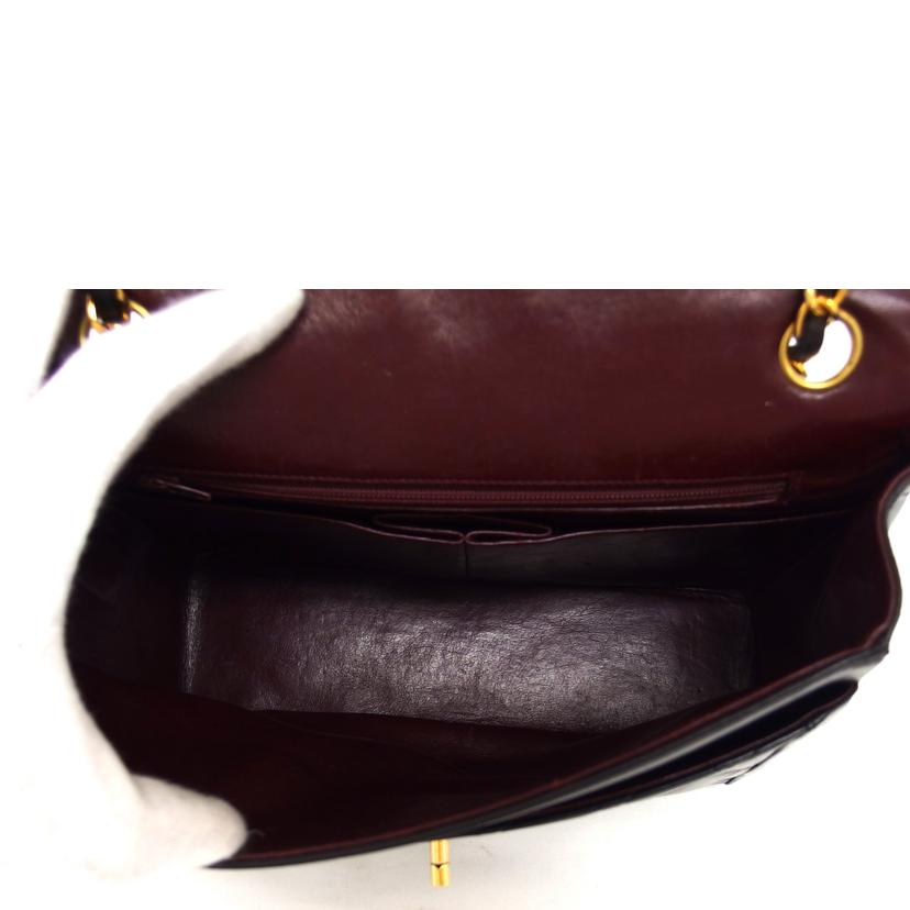 CHANEL シャネル ココマーク /マトラッセ/ラムスキン/コンビ金具/Wチェーンショルダーバッグ/ブラック//268****/ABランク/04