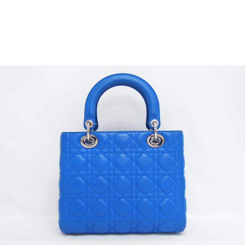 Dior ディオール/レディディオール/カナージュミディアム/シルバー金具/2WAYバッグ/ブルー//15-BO-0163/ABランク/04