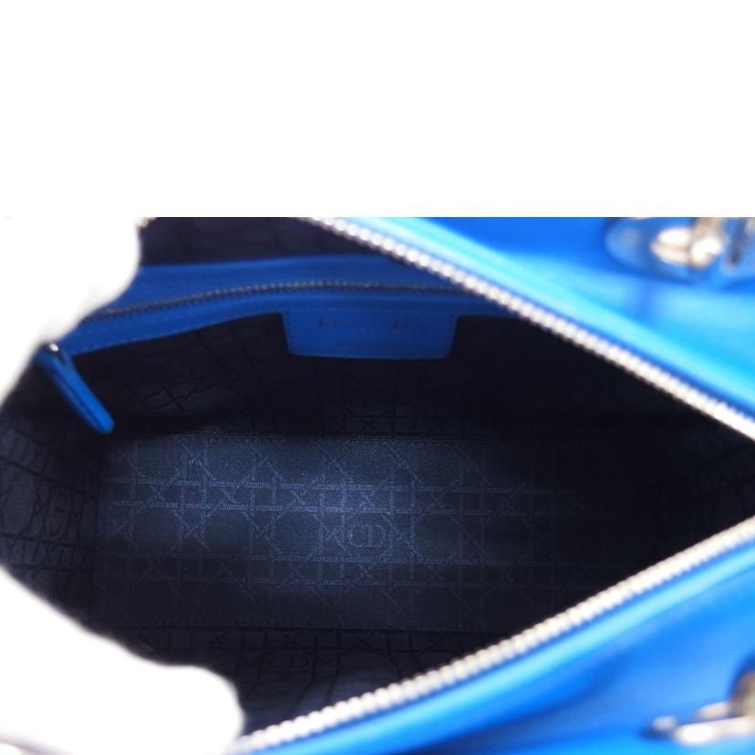 Dior ディオール/レディディオール/カナージュミディアム/シルバー金具/2WAYバッグ/ブルー//15-BO-0163/ABランク/04