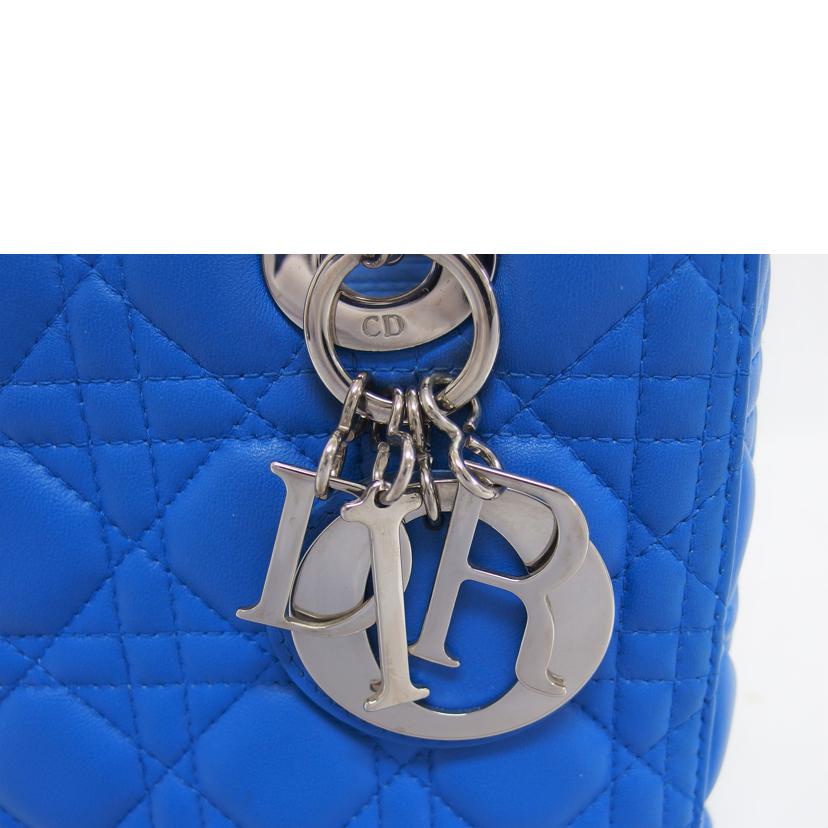 Dior ディオール/レディディオール/カナージュミディアム/シルバー金具/2WAYバッグ/ブルー//15-BO-0163/ABランク/04