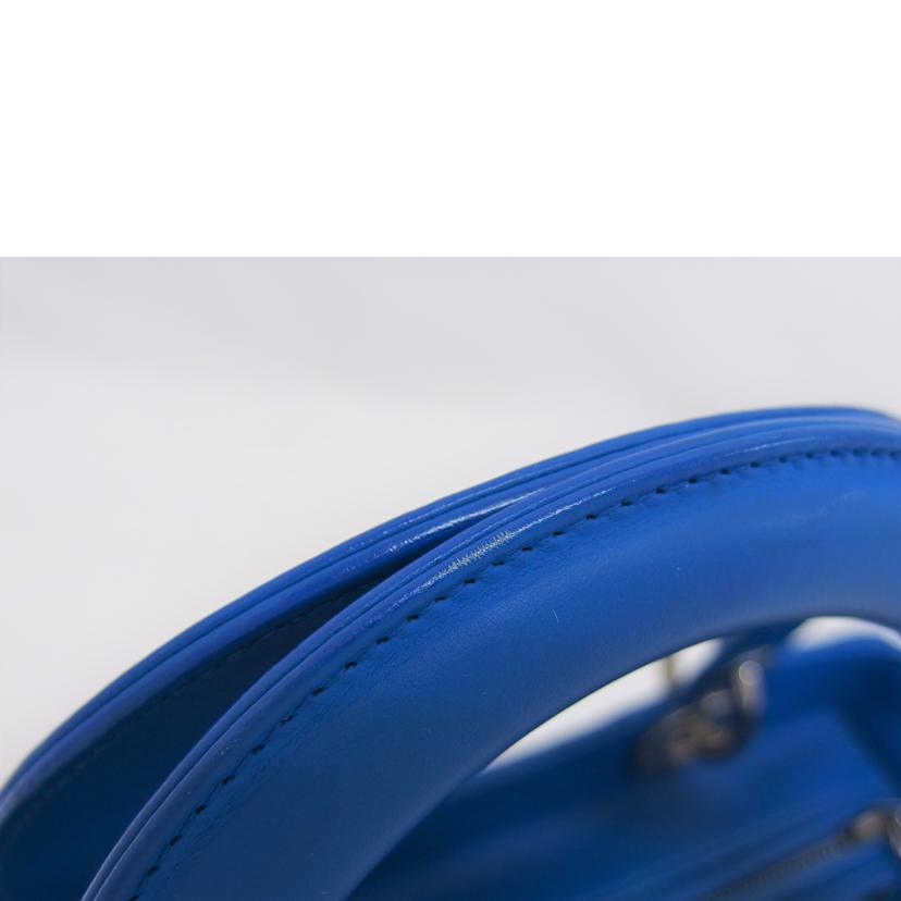 Dior ディオール/レディディオール/カナージュミディアム/シルバー金具/2WAYバッグ/ブルー//15-BO-0163/ABランク/04