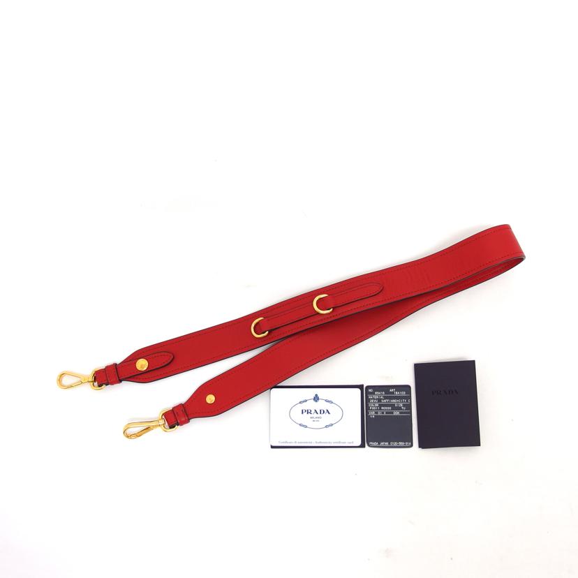 PRADA プラダ サフィアーノ ハンドバッグ ショルダーバッグ/パラディグム バッグ/レッド/1BA103//715/Aランク/04