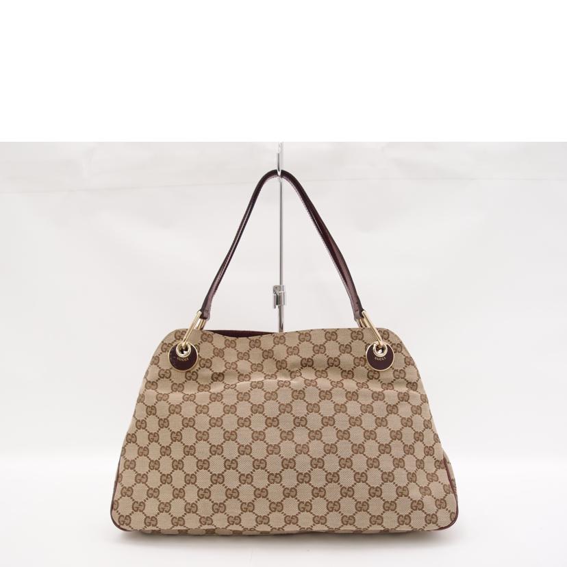 GUCCI グッチ ハンド 肩掛け 赤 レディース/GGキャンバストート/レッド/121023//204991/Aランク/69