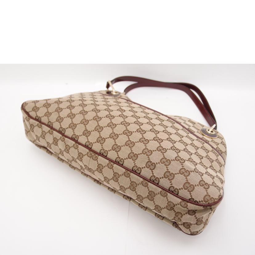 GUCCI グッチ ハンド 肩掛け 赤 レディース/GGキャンバストート/レッド/121023//204991/Aランク/69