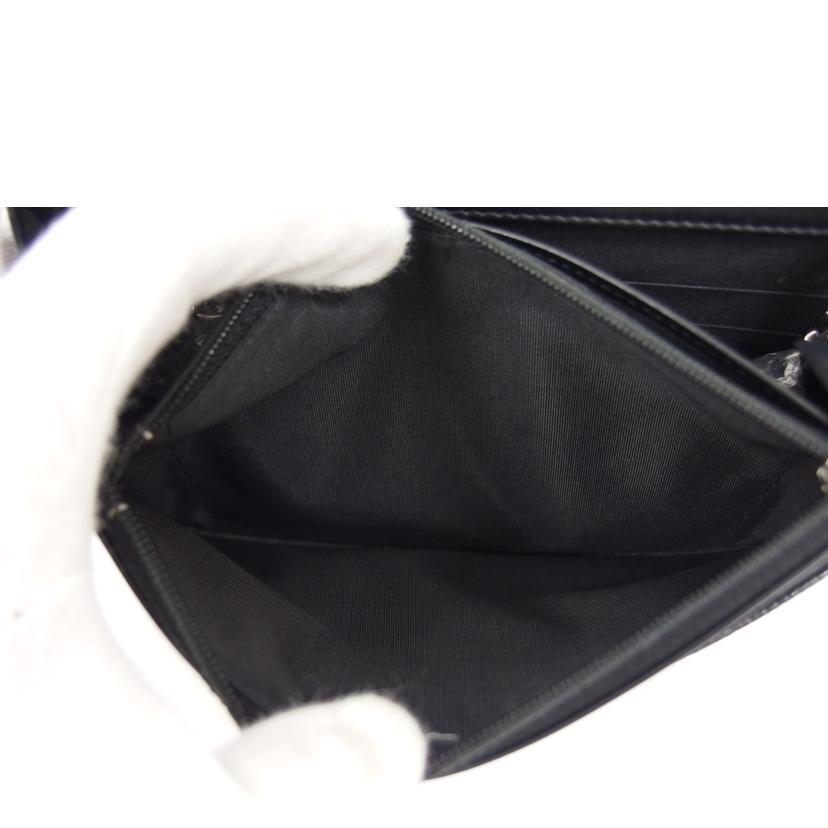 CHANEL シャネル/ココマーク/キャビアスキンチェーンウォレット/ブラック//218*****/ABランク/04