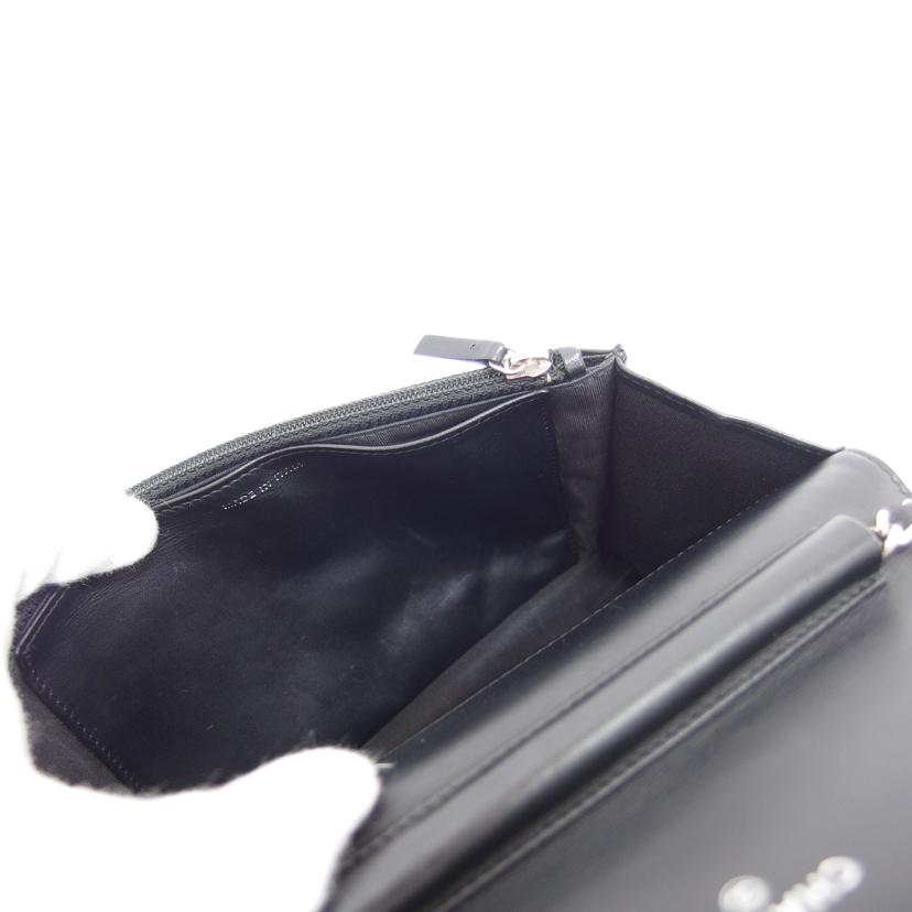 CHANEL シャネル/ココマーク/キャビアスキンチェーンウォレット/ブラック//218*****/ABランク/04