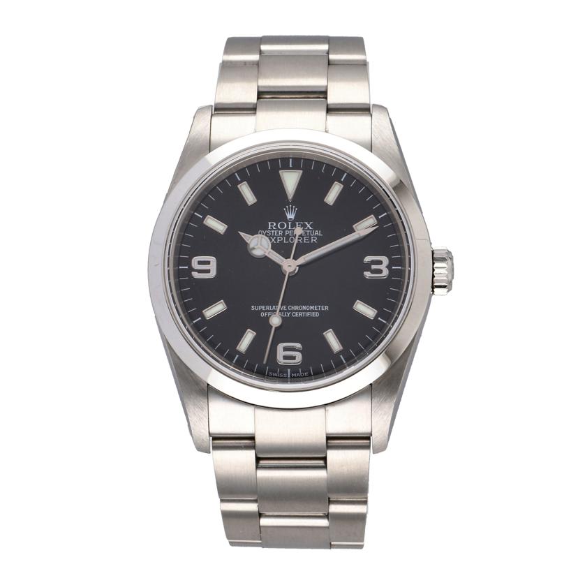 ROLEX ロレックス 腕時計 2003年頃製造 オーバーホール済 新品仕上済 ステンレス メンズ 自動巻き/エクスプローラー1/F番/114270//F65**********/Aランク/75