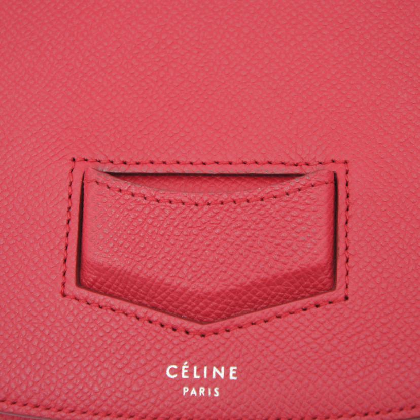 CELINE セリーヌ CELINE スモールトロッター ショルダーバッグ レザー ピンク/スモールトロッター/レザーショルダーバッグ/179023ZMB//ABランク/37