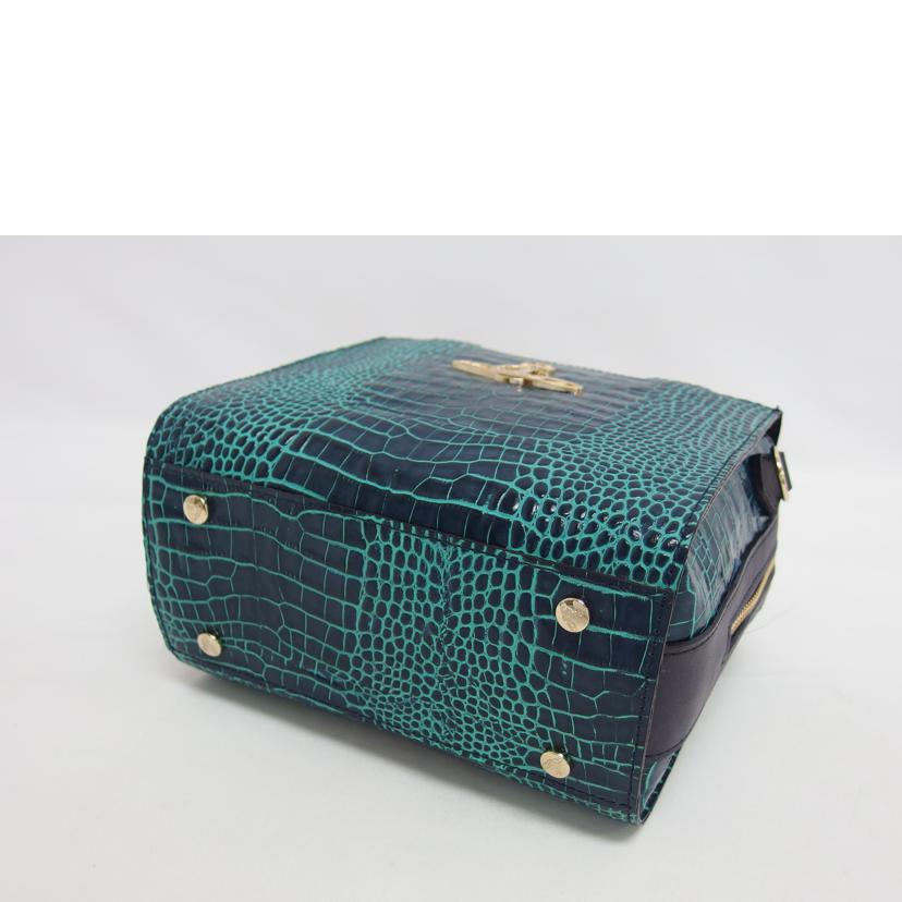 Vivienne Westwood ヴィヴィアンウエストウッド/レザークロコ型押し2WAYショルダーバッグ//ABランク/04