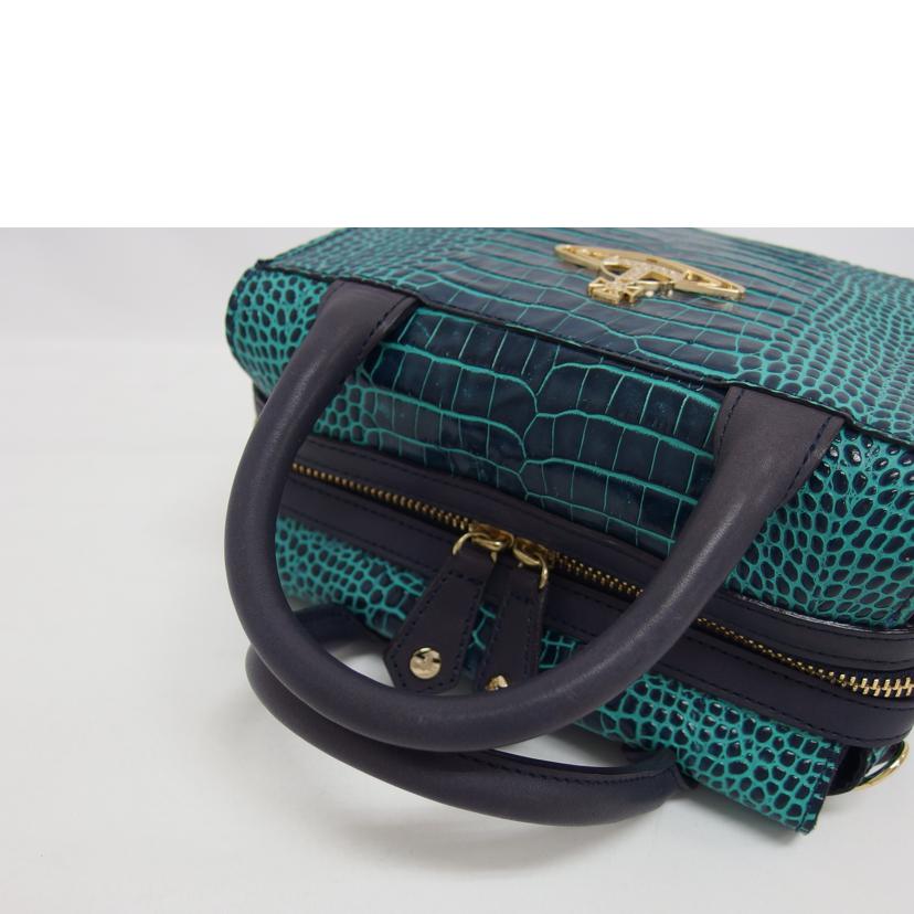 Vivienne Westwood ヴィヴィアンウエストウッド/レザークロコ型押し2WAYショルダーバッグ//ABランク/04