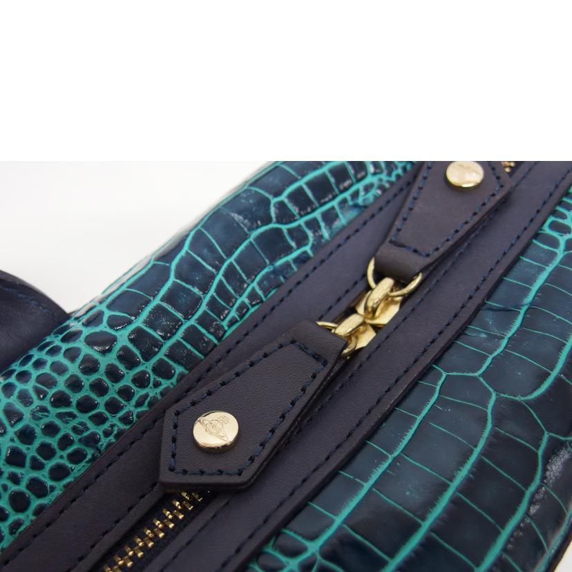 Vivienne Westwood ヴィヴィアンウエストウッド/レザークロコ型押し2WAYショルダーバッグ//ABランク/04
