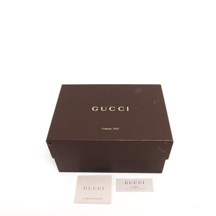 GUCCI グッチ/バンブー/レザーコスメポーチ/ダークブラウン/246174//491***/Aランク/04