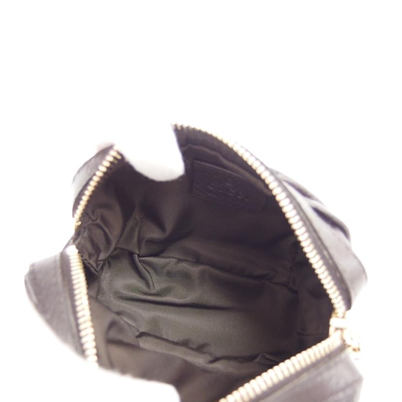 GUCCI グッチ/バンブー/レザーコスメポーチ/ダークブラウン/246174//491***/Aランク/04