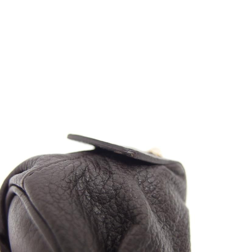 GUCCI グッチ/バンブー/レザーコスメポーチ/ダークブラウン/246174//491***/Aランク/04