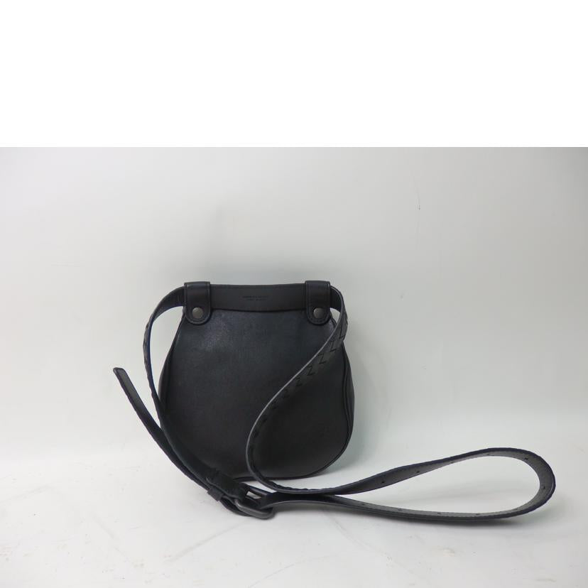 BOTTEGA VENETA ボッテガベネタ/イントレチャートウエストポーチ/黒/ベルトバッグ//B05584130T/Aランク/84