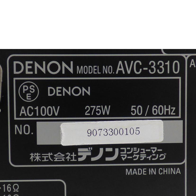 DENON デノン/AVアンプ/AVC-3310//9073300105/Aランク/64