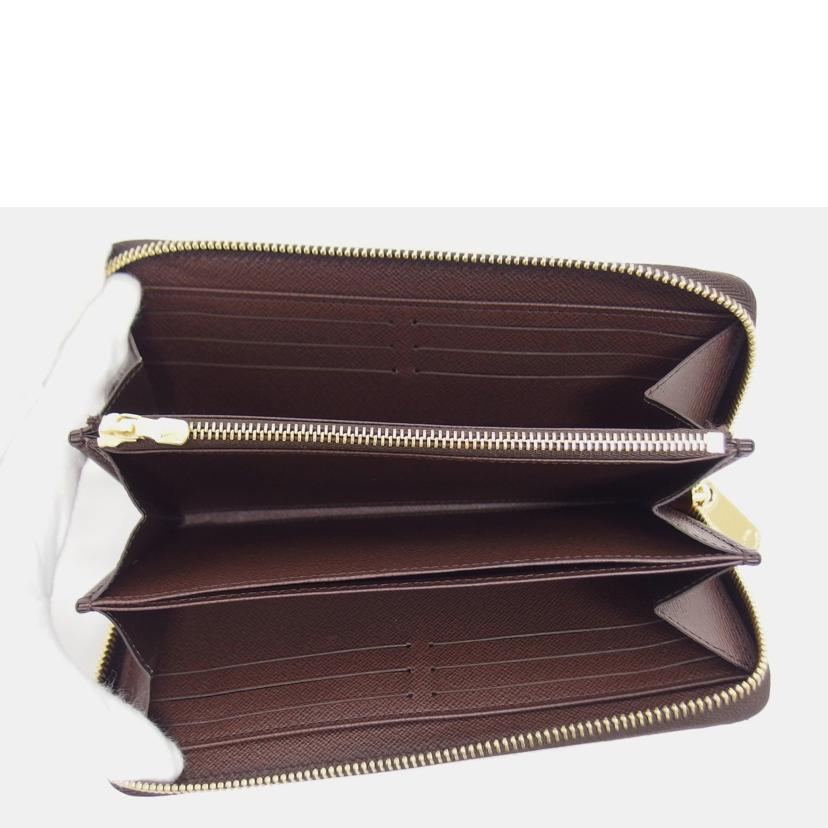 LV ルイ・ヴィトン 長財布 定番 人気 ラウンドファスナー長財布 ブラウン/ジッピーウォレット/ダミエ/エベヌ/N41661//ICチ***/Aランク/04