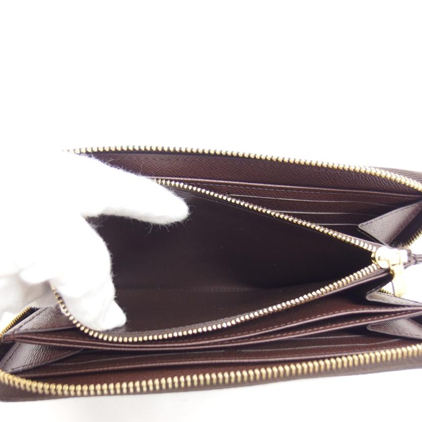 LV ルイ・ヴィトン 長財布 定番 人気 ラウンドファスナー長財布 ブラウン/ジッピーウォレット/ダミエ/エベヌ/N41661//ICチ***/Aランク/04