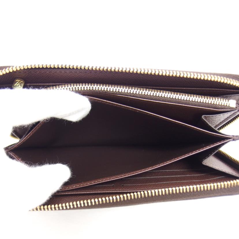 LV ルイ・ヴィトン 長財布 定番 人気 ラウンドファスナー長財布 ブラウン/ジッピーウォレット/ダミエ/エベヌ/N41661//ICチ***/Aランク/04