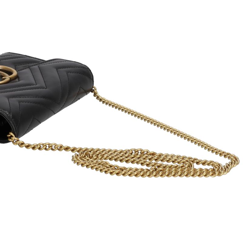 GUCCI グッチ/GGマーモントキルテイングミニバッグ/474575//493***/ABランク/77