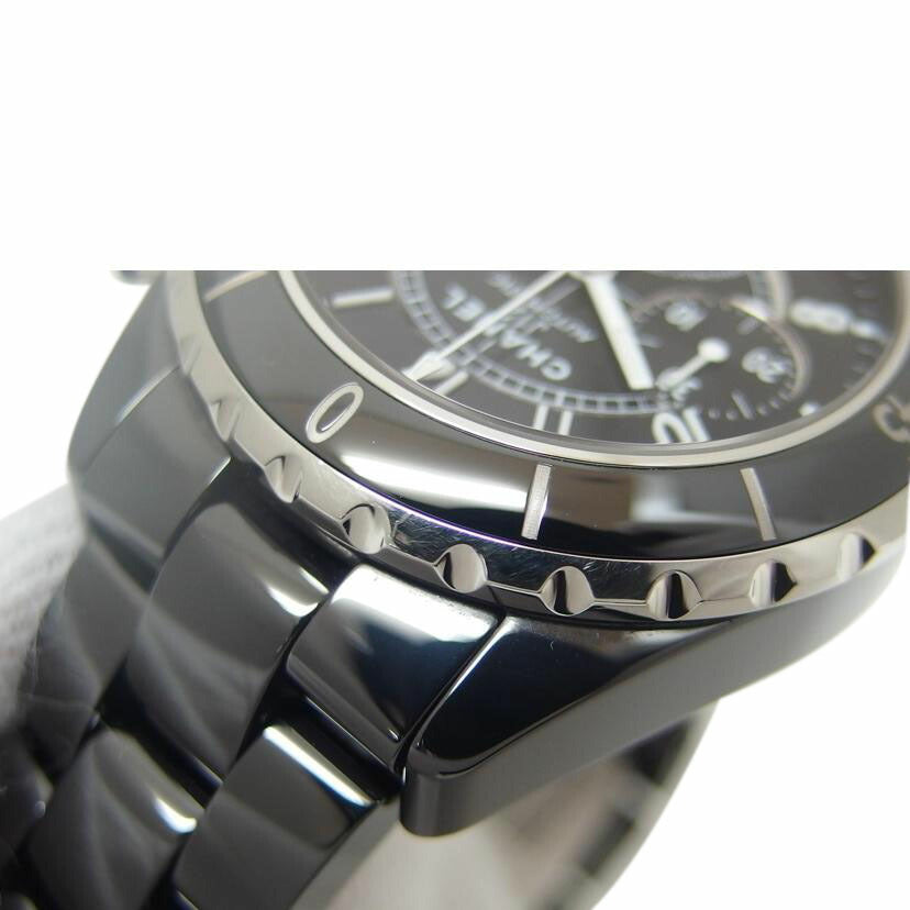 CHANEL シャネル/J12/クロノグラフ/ブラックラッカー/自動巻き/H0940//DMF69546/ABランク/04