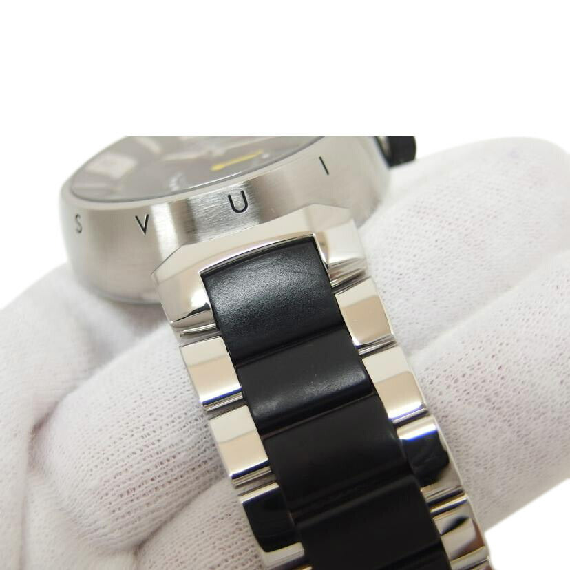 LV ルイヴィトン/タンブール インブラック/パワーリザーブ/デイト/自動巻き/Q109G//SI0016/Aランク/04