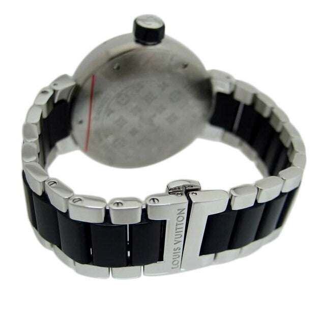 LV ルイヴィトン/タンブール インブラック/パワーリザーブ/デイト/自動巻き/Q109G//SI0016/Aランク/04