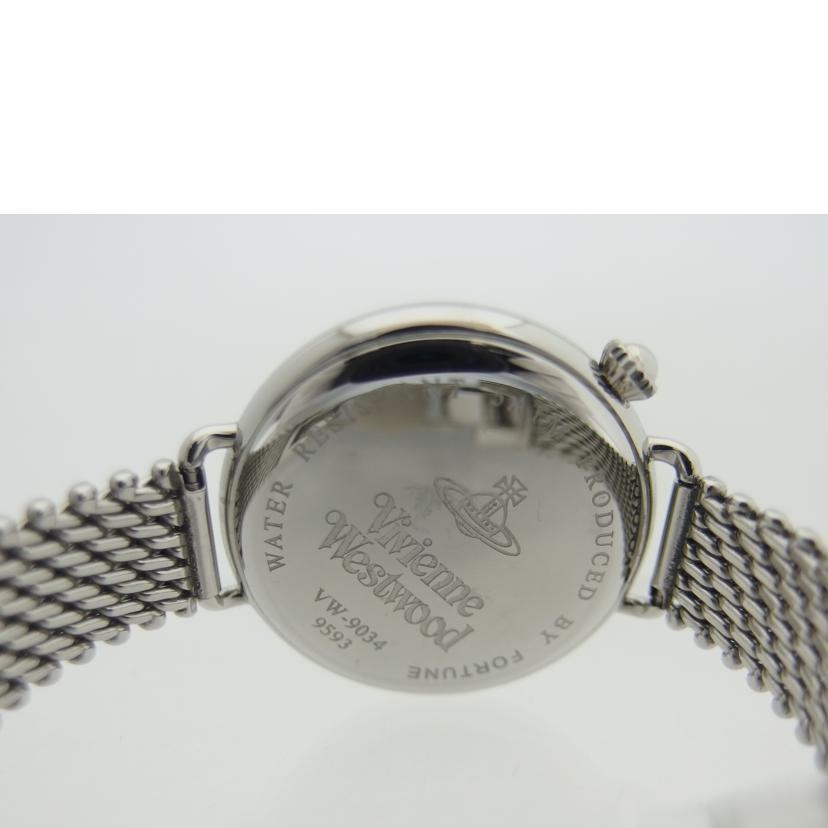 Vivienne.W ヴィヴィアンウエストウッド/オーブ/ブラック文字盤アナログウォッチ/クォーツ/VW9034-B31//9593/ABランク/04